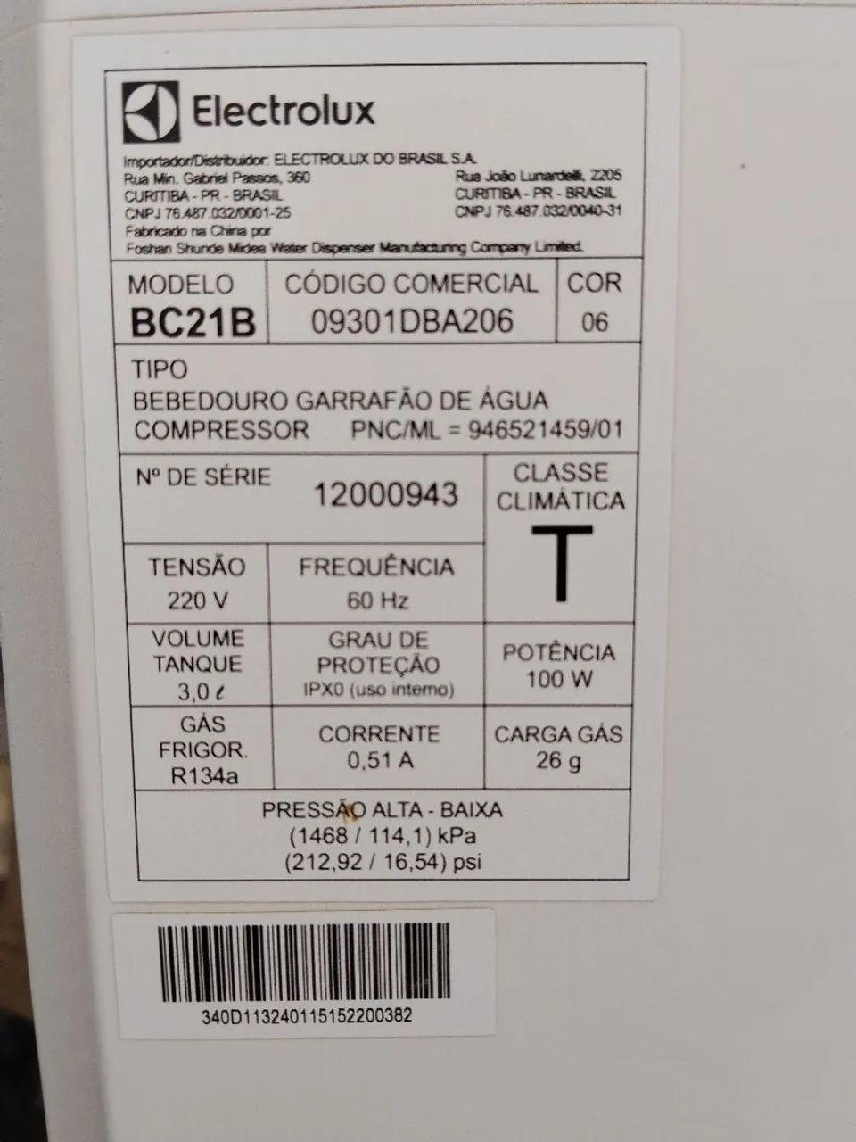 Vendo Bebedouro Eletrolux  - Foto 2