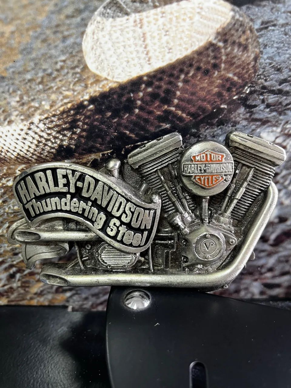Fivela original Harley Davidson anos 90