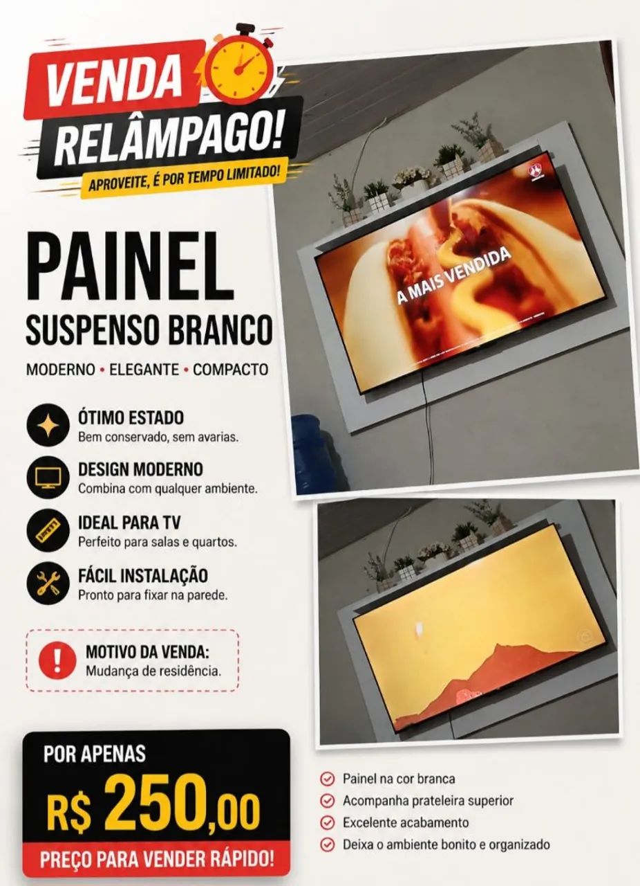 Vendo painel branco!
