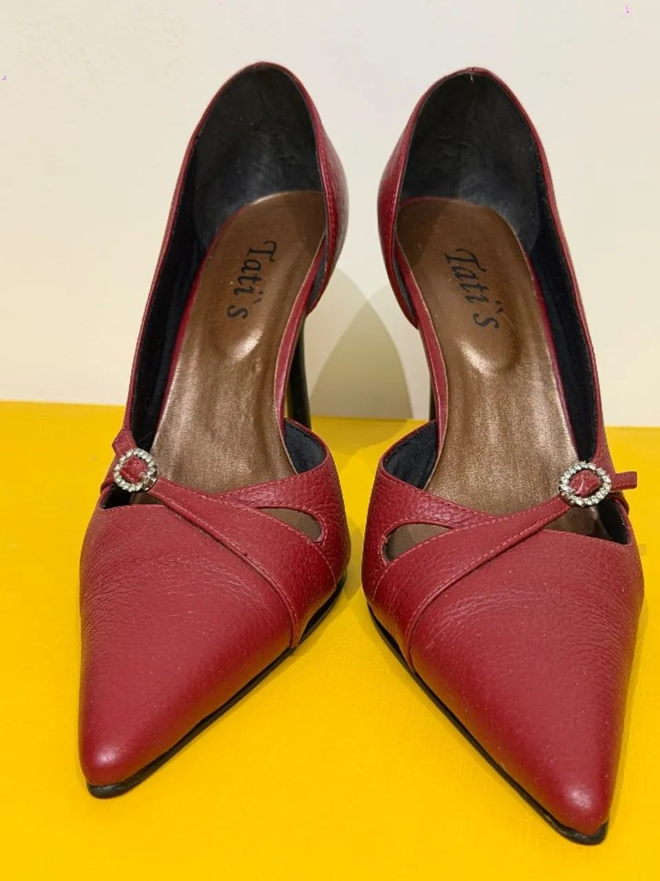 Sapato feminino scarpin vermelho 