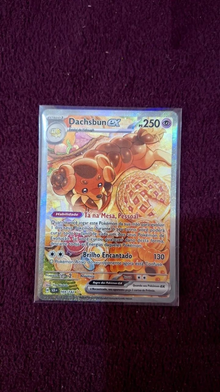 169 142 pokemon card Carta original dachsbun ex 169/142 - Hobbies e coleções - Igara, Canoas 1519389772 Preserved in a tamper Dachsbun ex 169/142 Sv07: Stellar