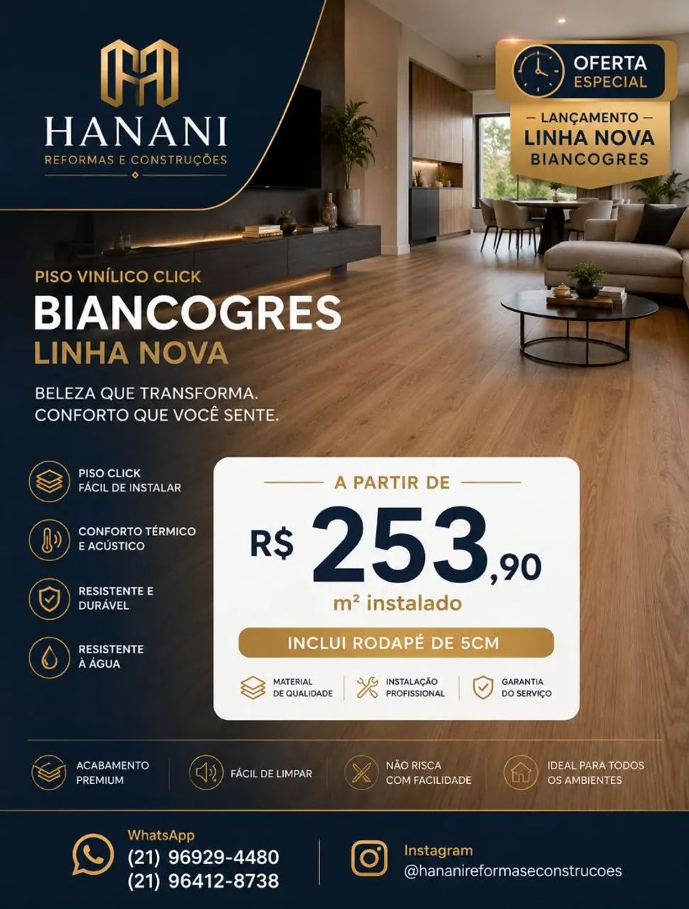 Piso Laminado prime click R$ 149,90<br> - Foto 5