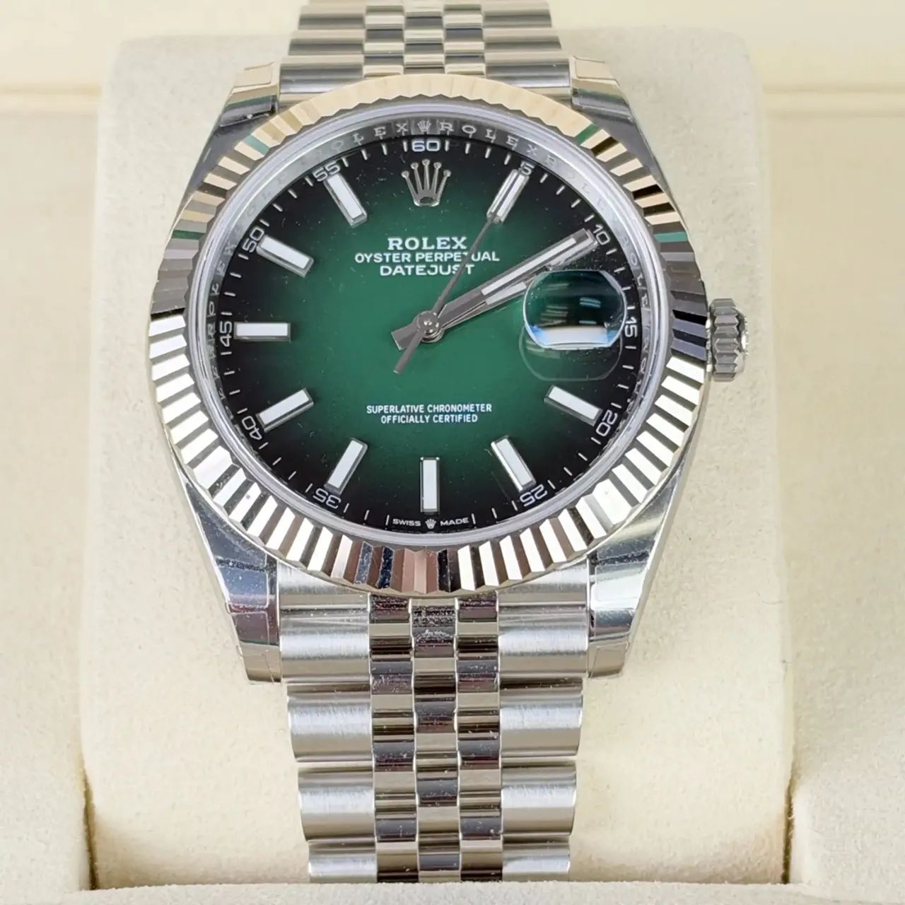 Rolex Datejust automático verde esmeralda 