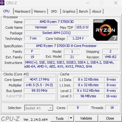 Ryzen 7 5700x3D  - Foto 2