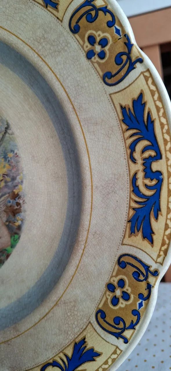 Medalhão em Porcelana Inglesa Wood Ivory Ware - Foto 3