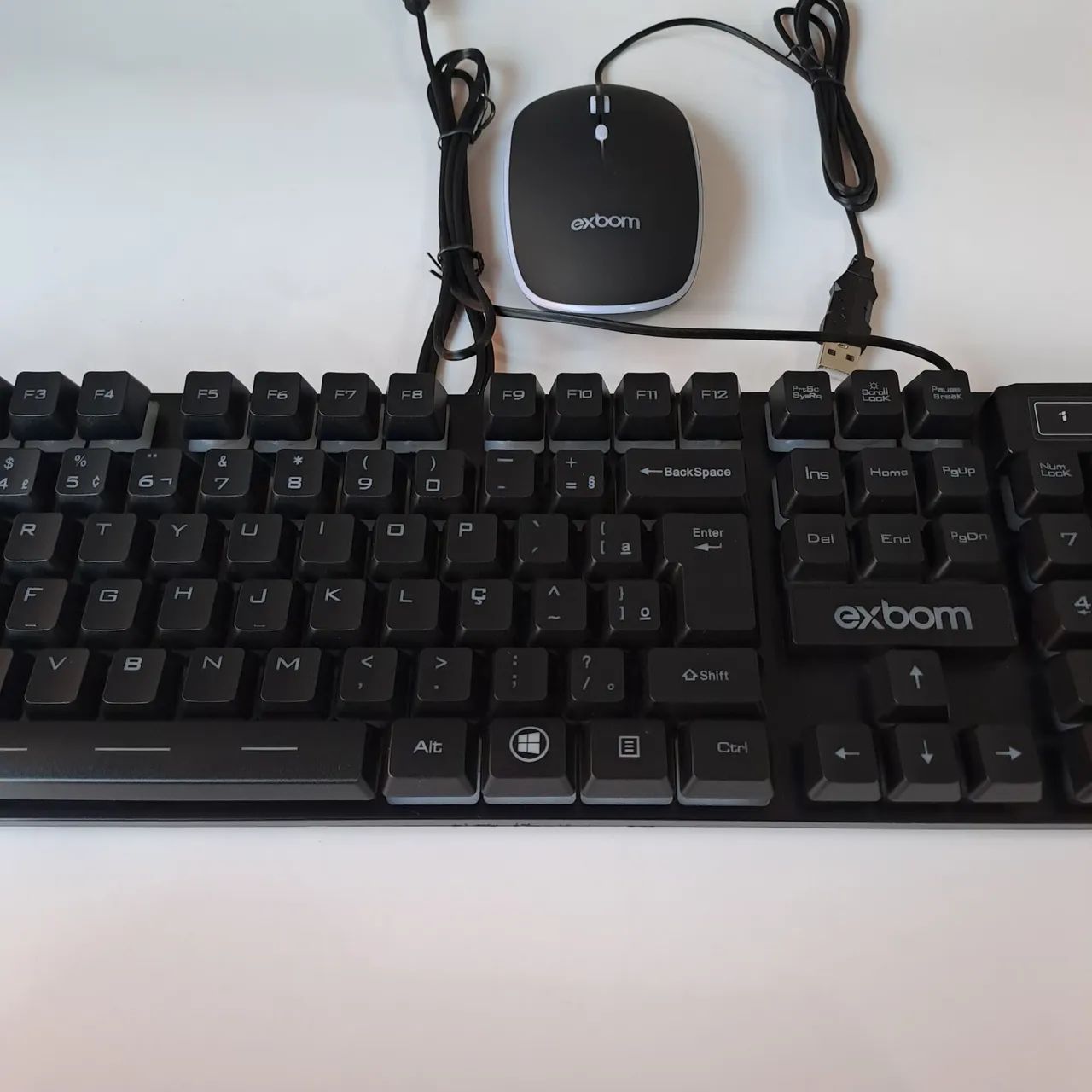 Kit teclado e mouse Exbom com LED - Foto 3
