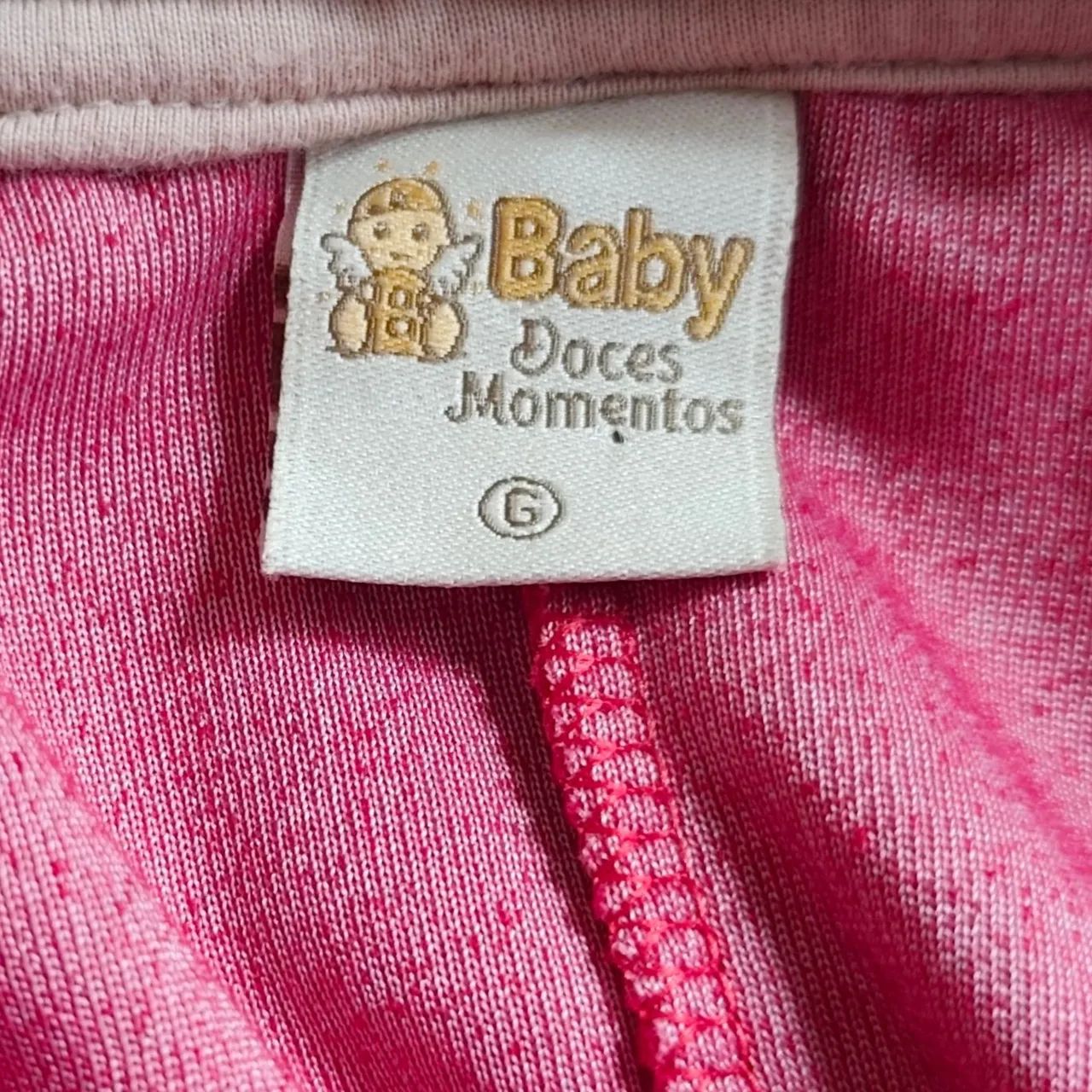 Macacão De Bebê Plush Com Capuz 6-9 Meses - Foto 4