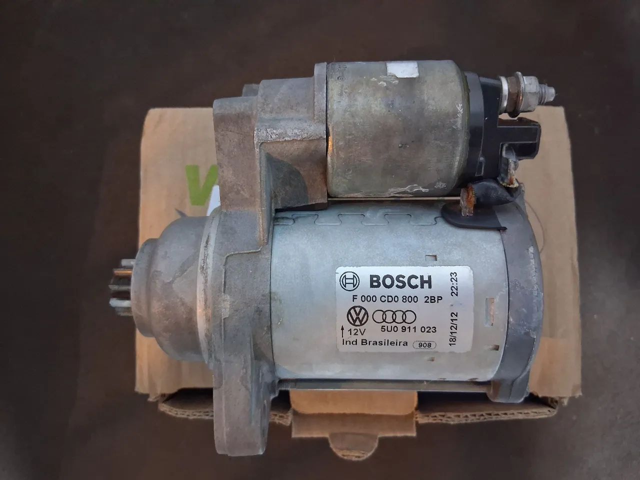 Motor de partida original vw