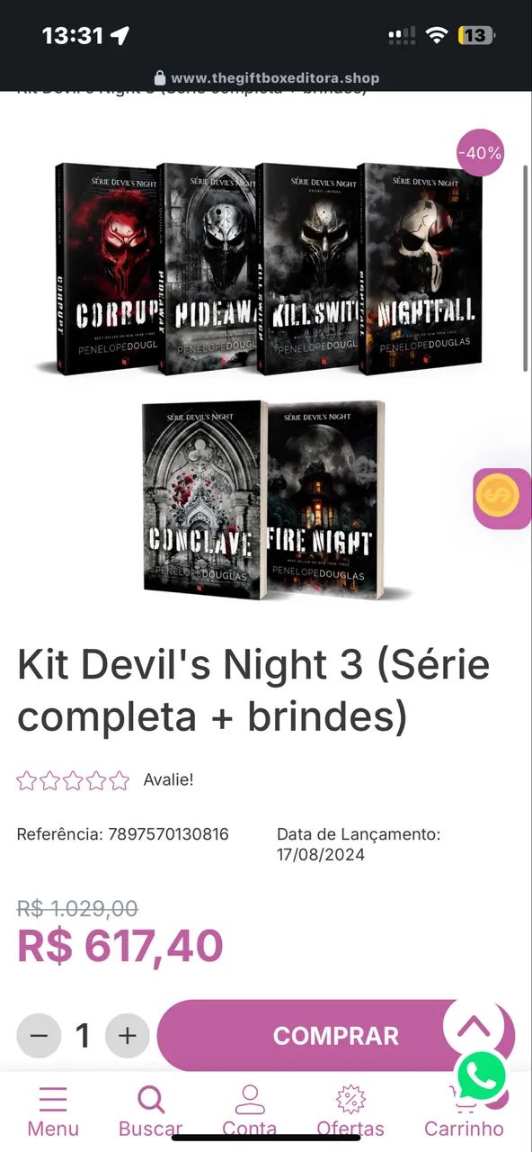 Box Livros Devils Nigth - Foto 2