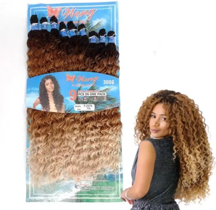 Cabelo orgânico cacheado