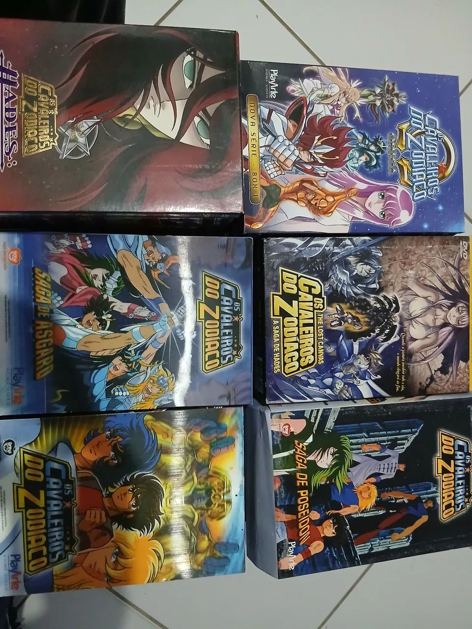 Box DVD Cavaleiros do Zodíaco - lote 6 box CDZ - DVD, Blu-Ray e