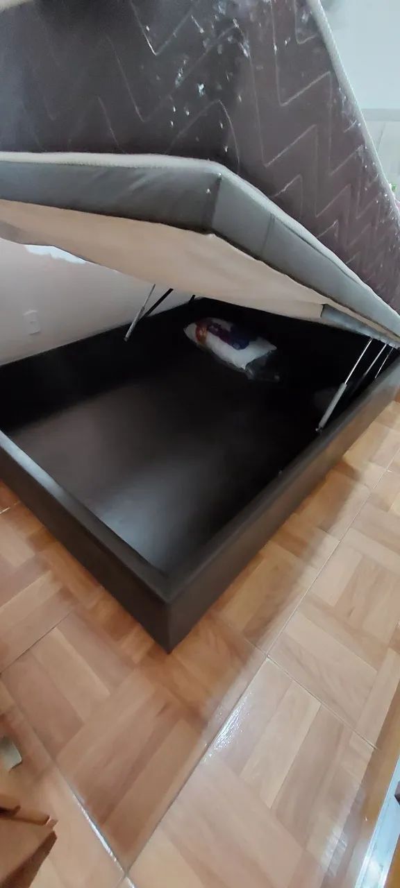 Cama Casal baú com colchão  - Foto 3