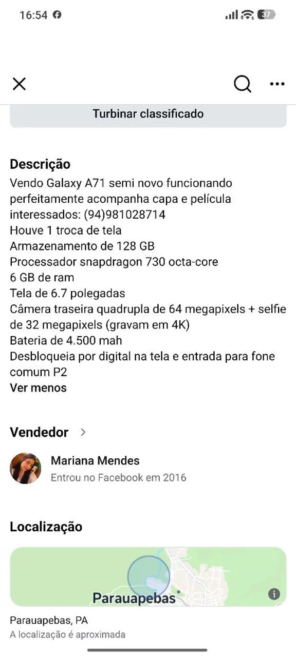 Celular Samsung Galaxy A71  - Foto 4