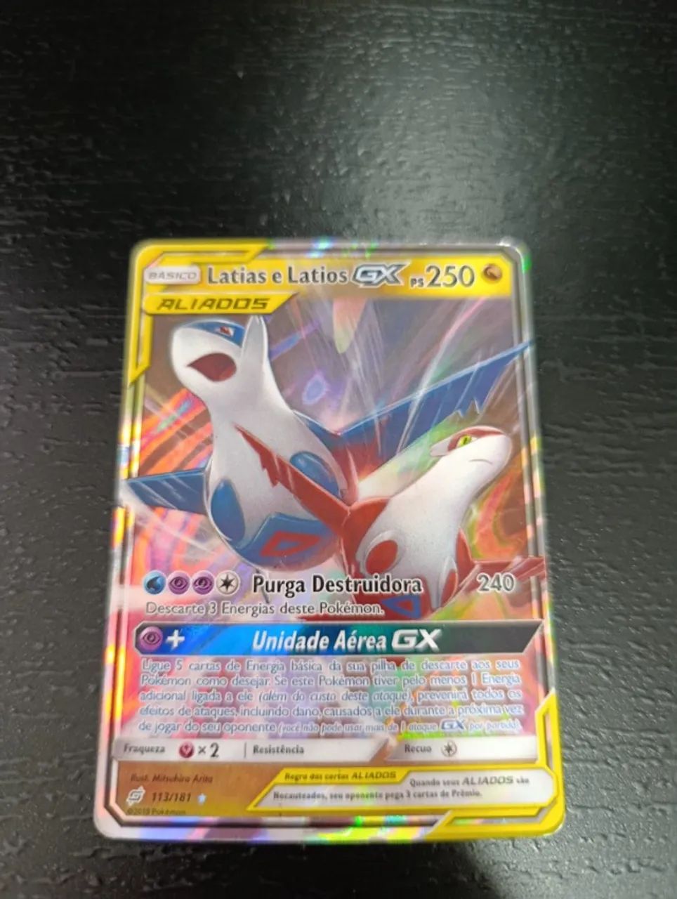 Carta pokemon Latias e Latios GX