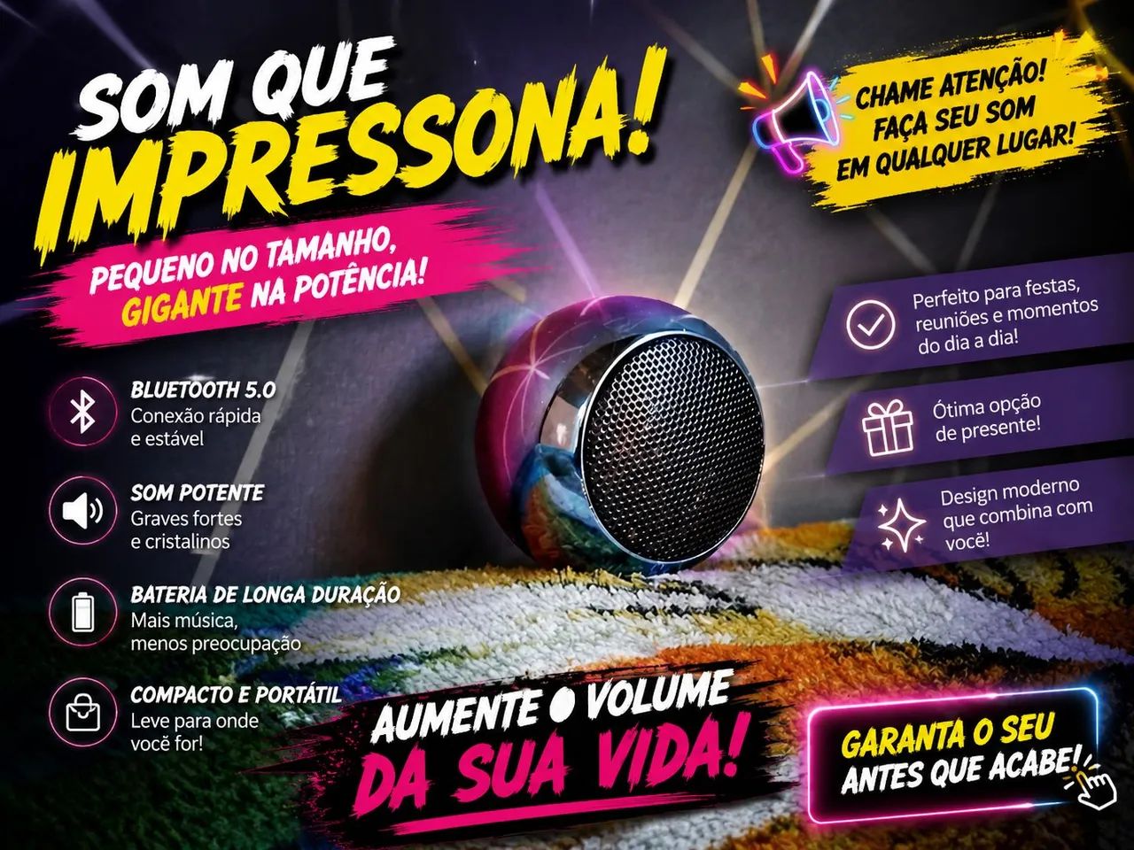 Caixa de som, pequena