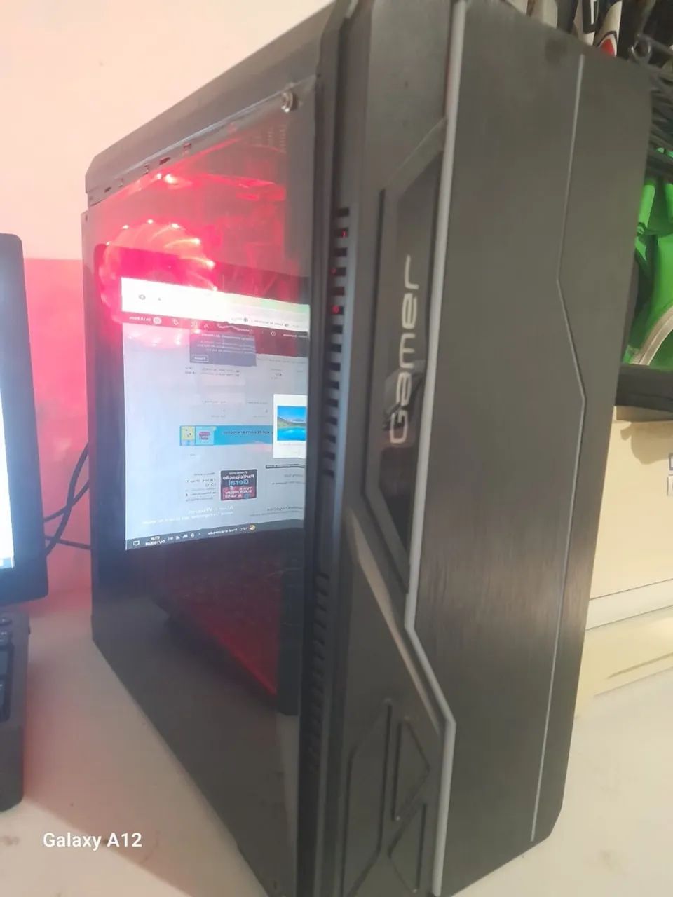 Pc Gamer i5 SSD Ddr4 Monitor 24 Polegadas CPU Acrílico Led Teclado e Mouse Sem Fio Wi-Fi - Foto 2