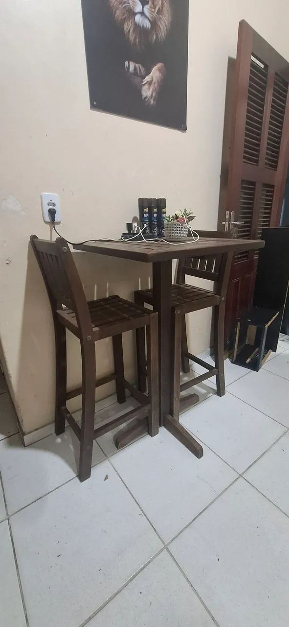 Conjunto bistrô em madeira nobre - Foto 3