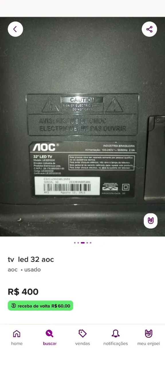 Tv led 32 Aoc - Foto 2