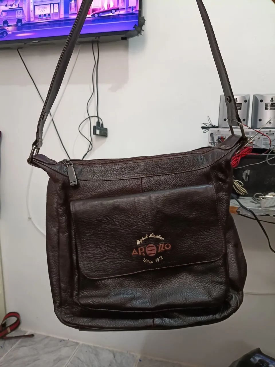 Bolsa couro Arezzo 