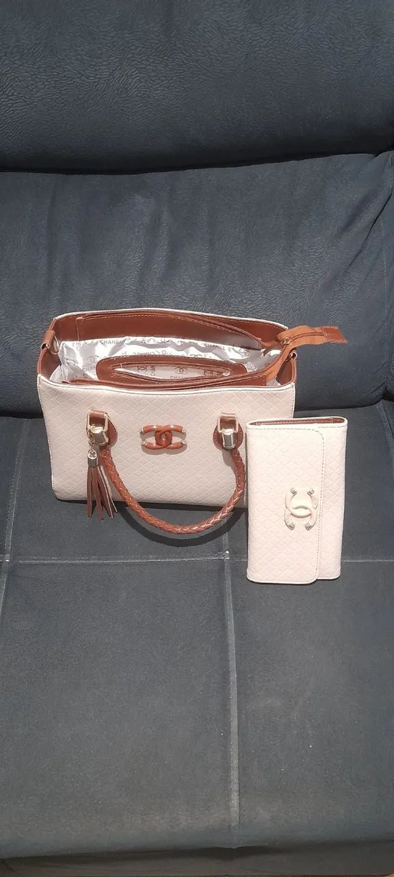 Bolsa e carteira chenel ótimo estado  - Foto 3