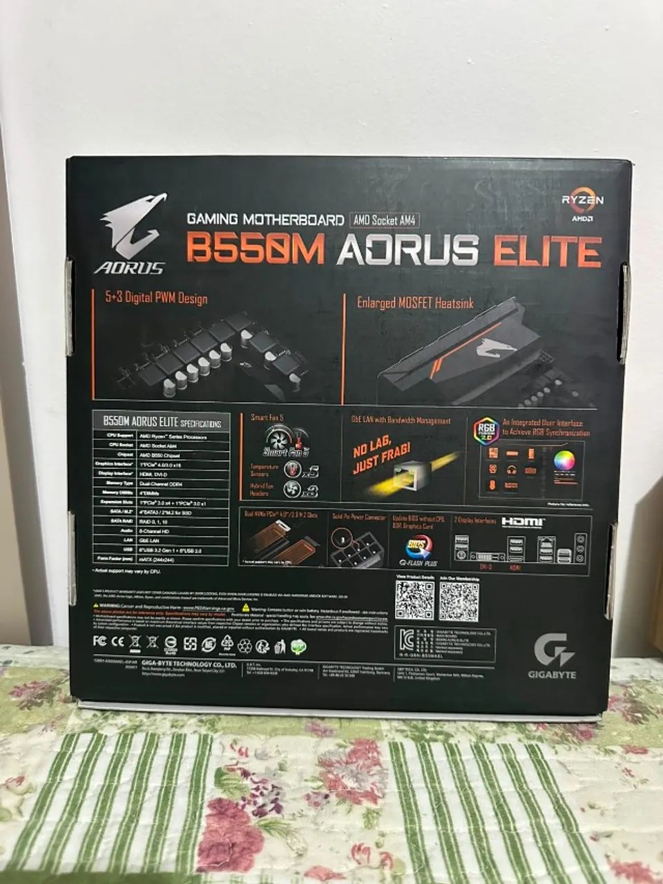 Aorus elite B500M (lacrada) nunca aberta - Foto 2