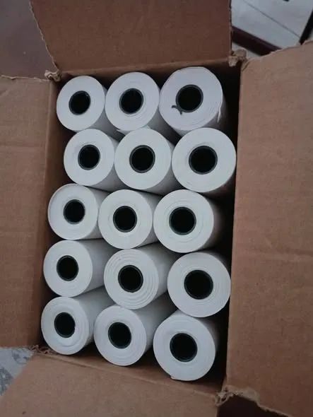 Pacote Com 6 Bobinas Térmicas 57x15mm Para Máquina De Cartão