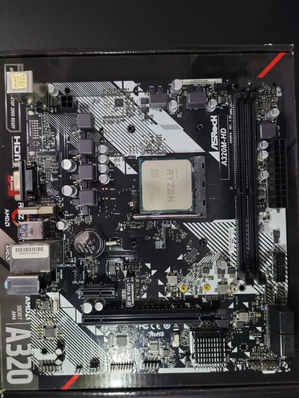 Placa Mãe A320M e Processador R5 3600 - Foto 2