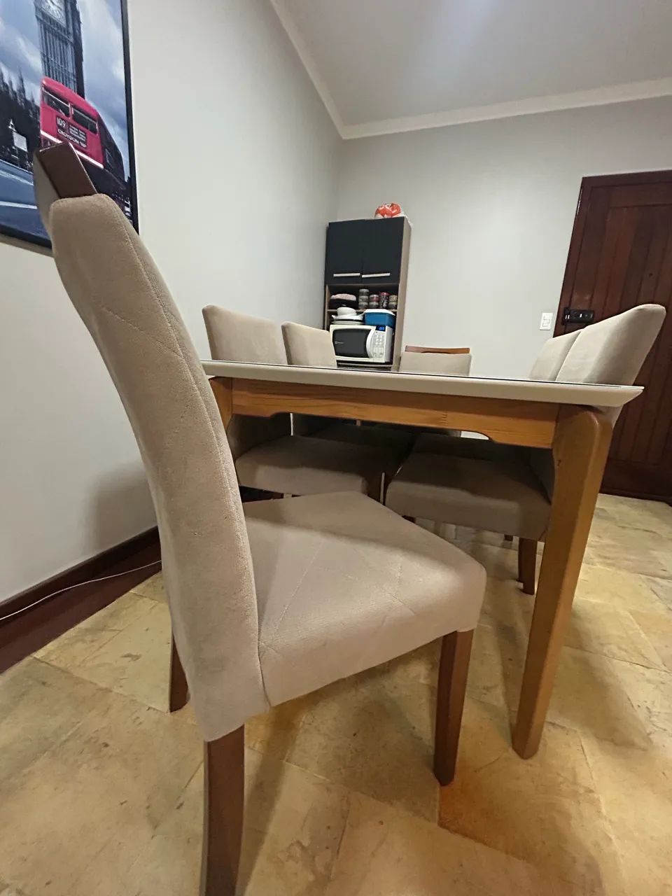 Conjunto mesa com 6 cadeiras 160cm X 90cm - Foto 2