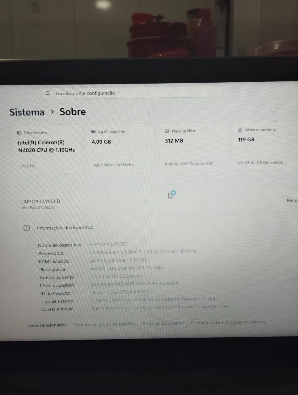 Notebook Lenovo ideapad 3 - Foto 4