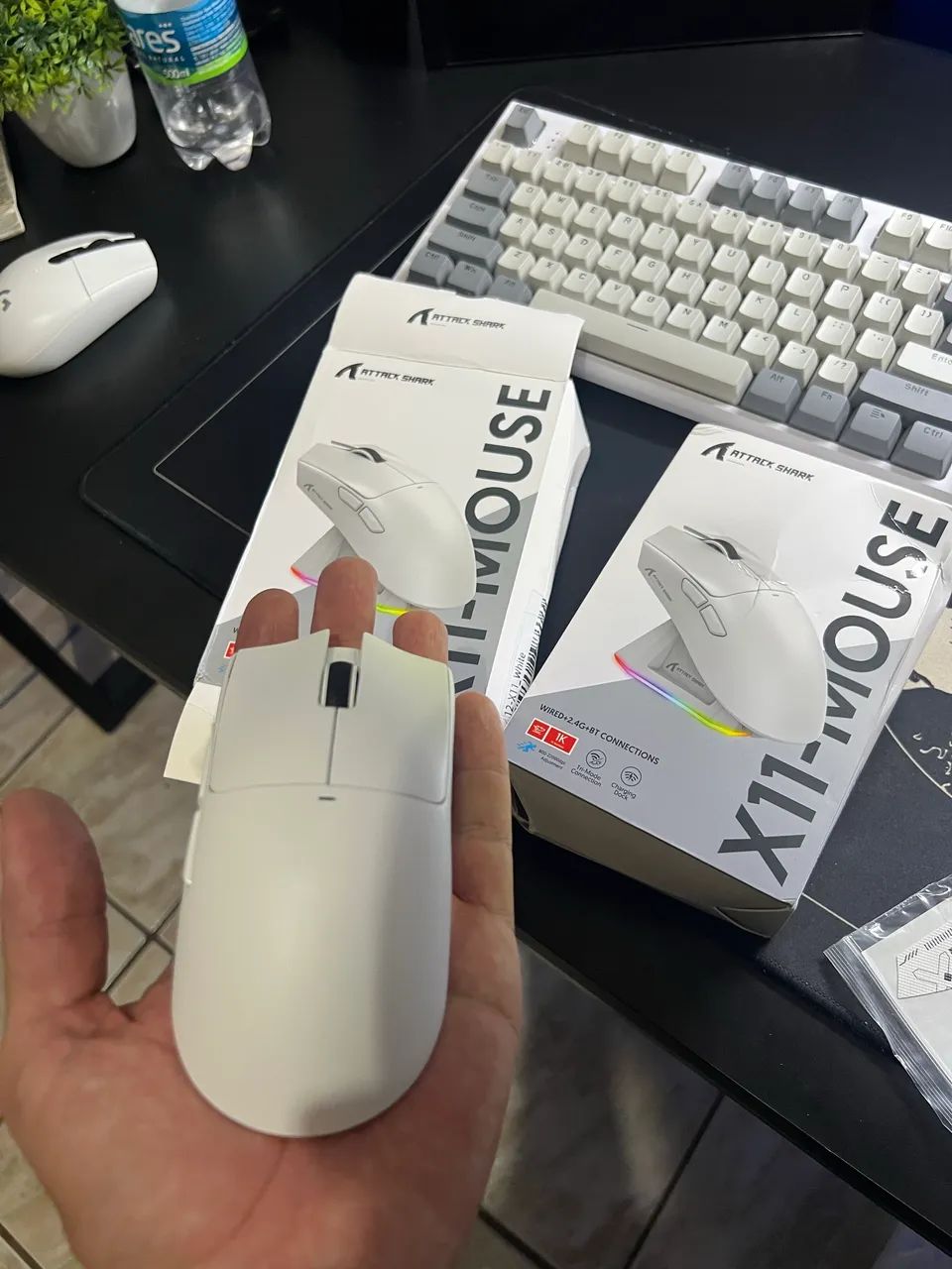 MOUSE ATTACK SHARK X11 COM DOCK DE CARGA - Foto 4