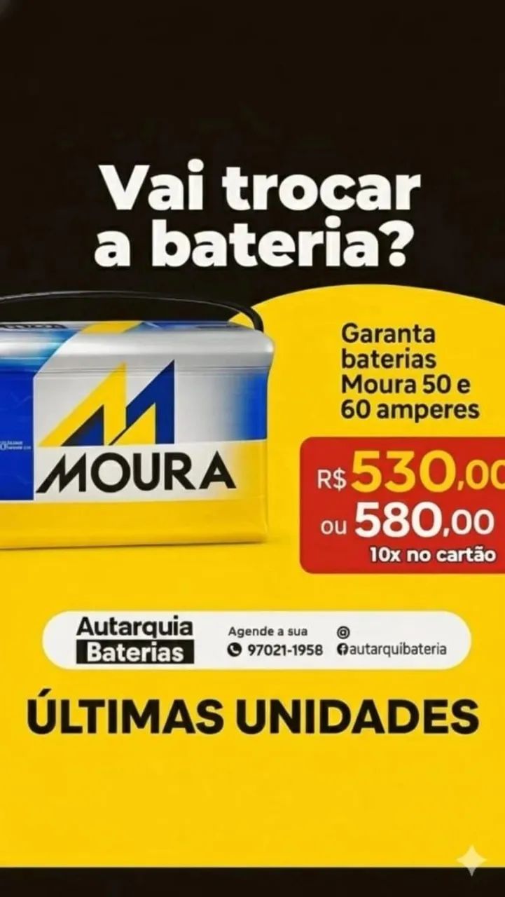 Bateria Moura pelo menor preço 60 amperes em são Luís a Ilha do amor - Foto 3