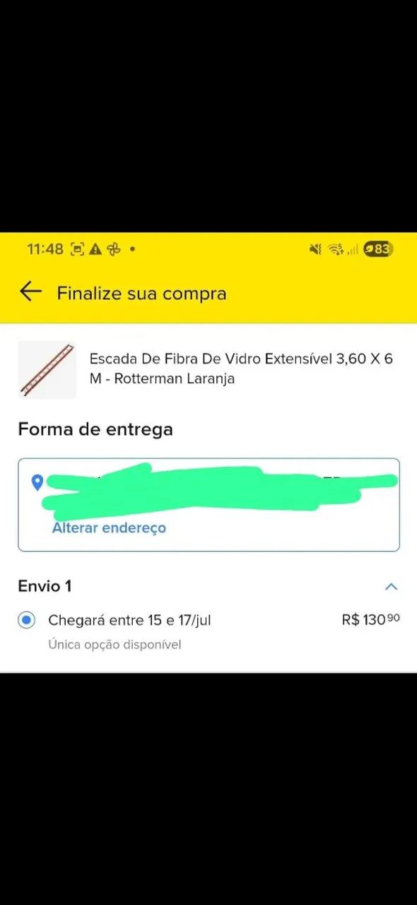 Escada de fibra 6 metros (NOVA) - Foto 4