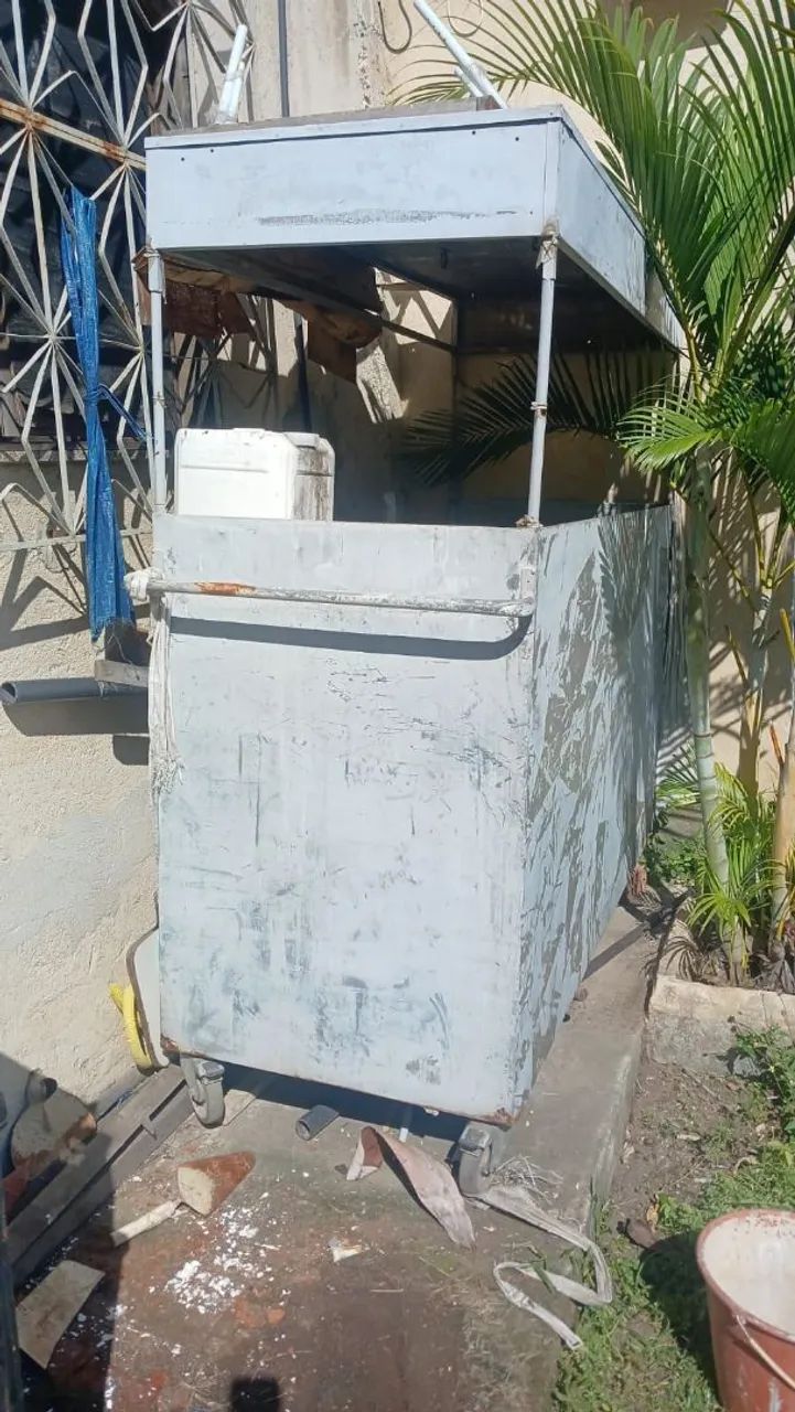 Barraca de lanche com teto removível e armário em baixo - Foto 4