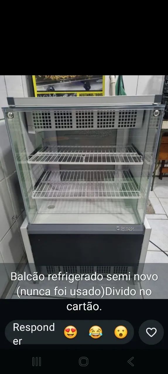 Balcão refrigerador doces 
