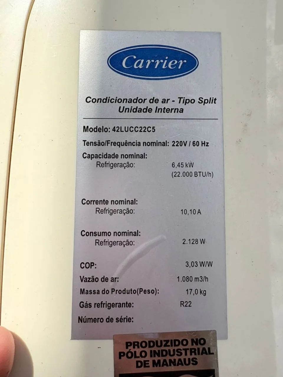 Ar condicionado 22 mil BTUs  - Foto 2