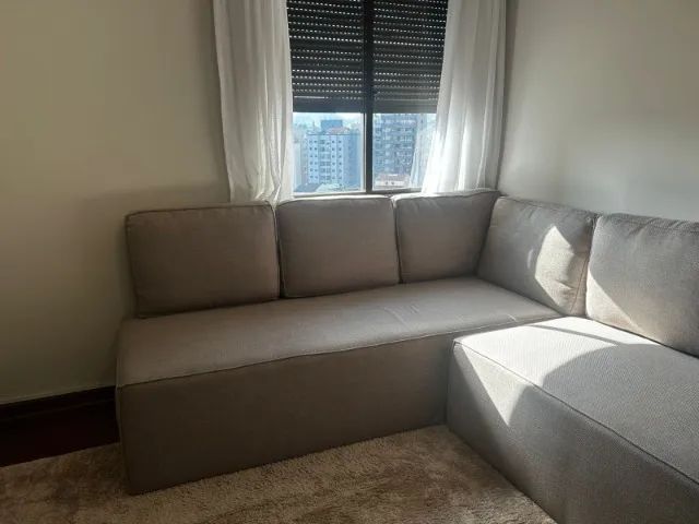 Sofa Grande Com Almofadas Para Sala Em Linho Mais de 5 Lugares - Foto 3