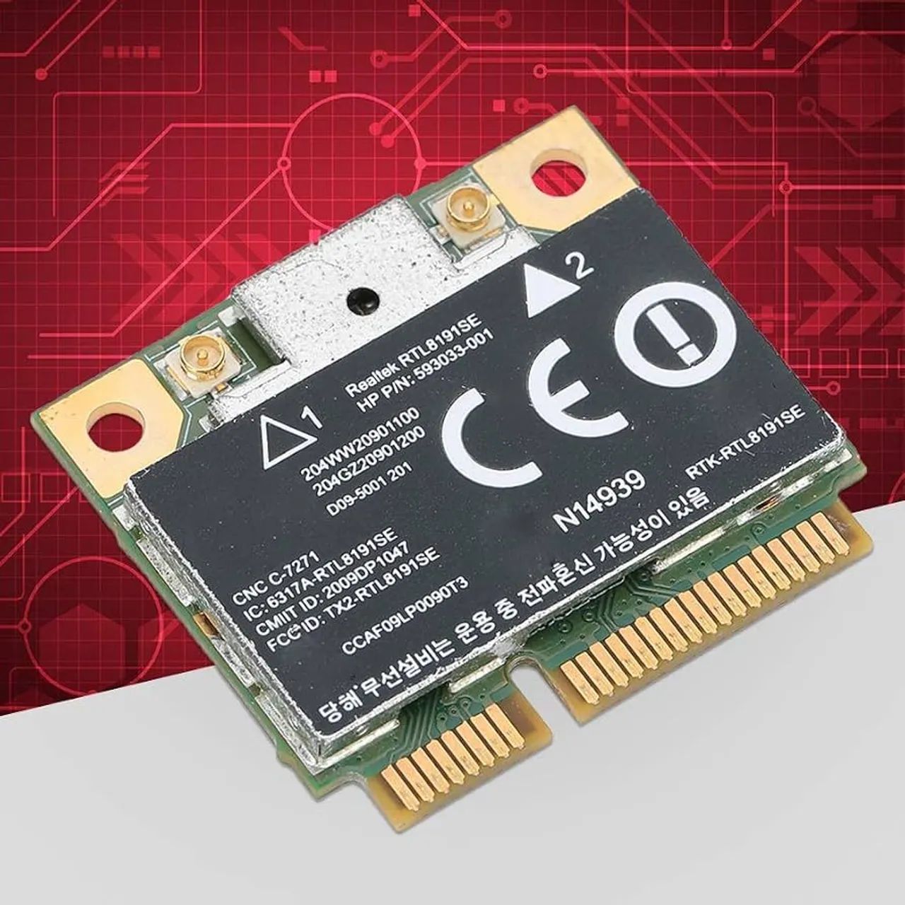 Placa de rede Realtek RTL8191SE mini PCI Express - Foto 2