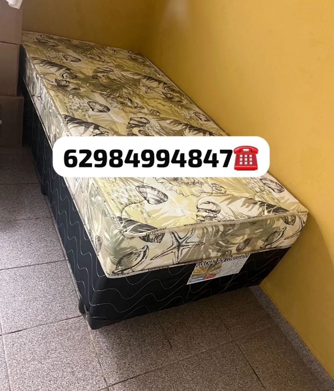 Cama box solteiro (novo)