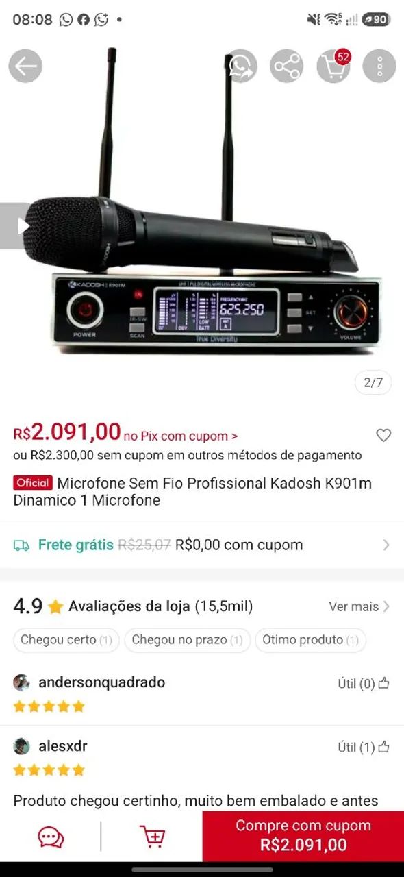 Microfone Kadosh K-901 M - Foto 5