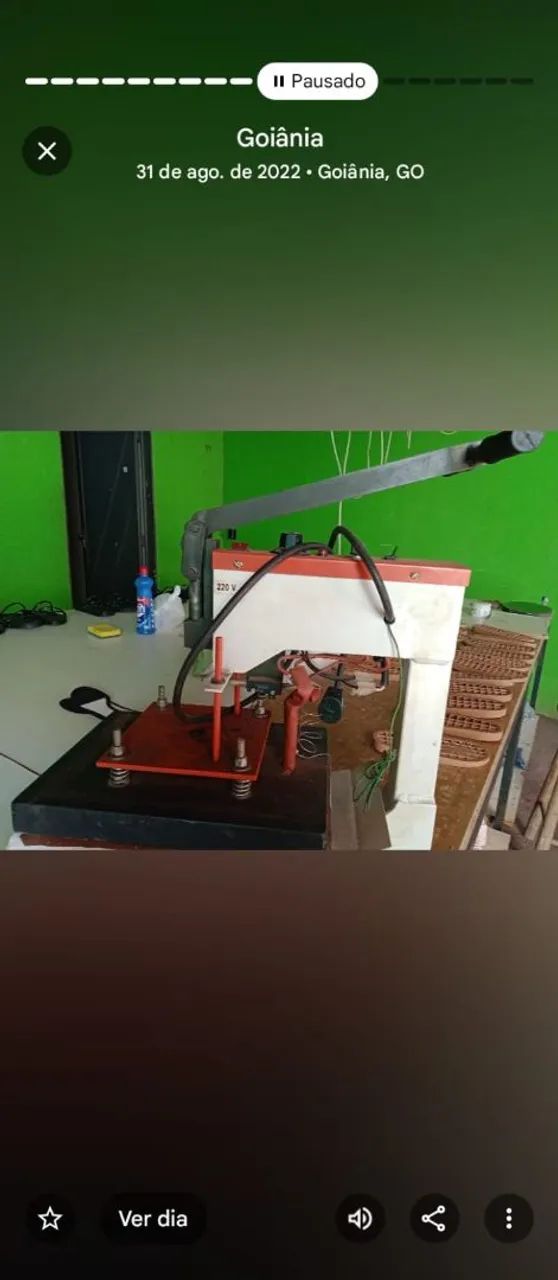 Vendi máquina de estampa 