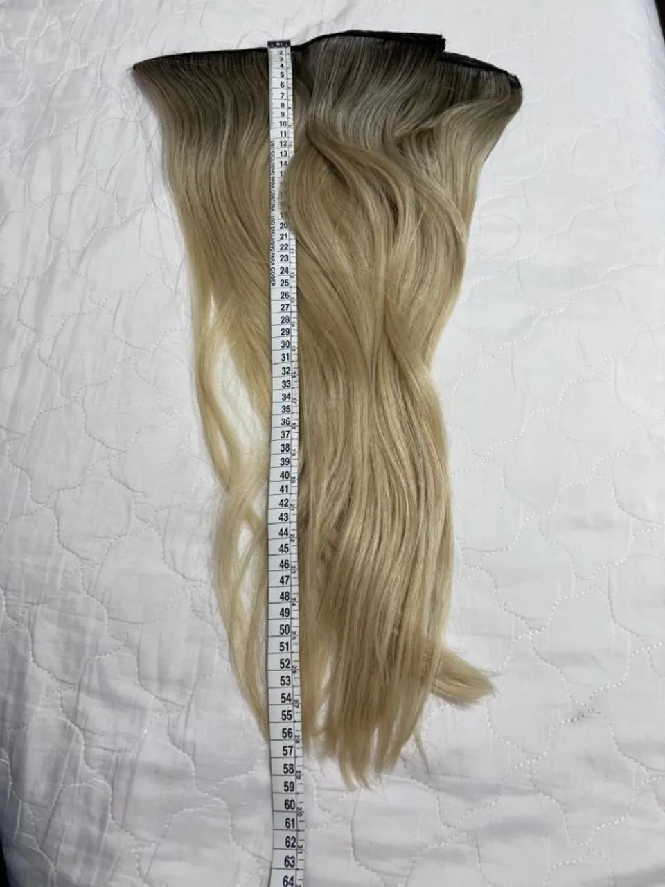 Cabelo mega hair brasileiro loiro - Foto 3