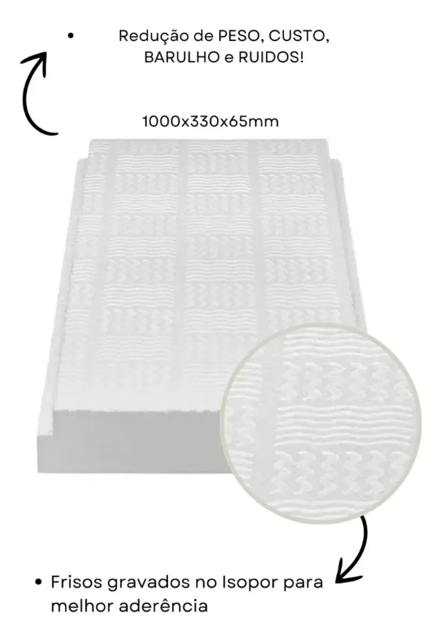 Kit C/ 20 Isopor Para Laje 100x33x7cm  - Foto 2