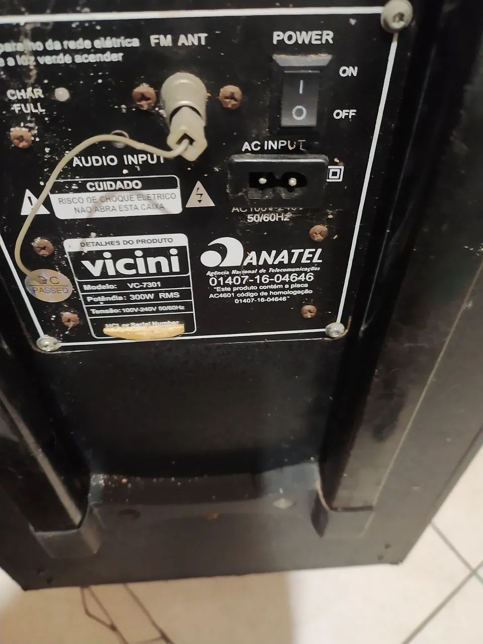Caixa amplificada vicini com garantia  - Foto 3
