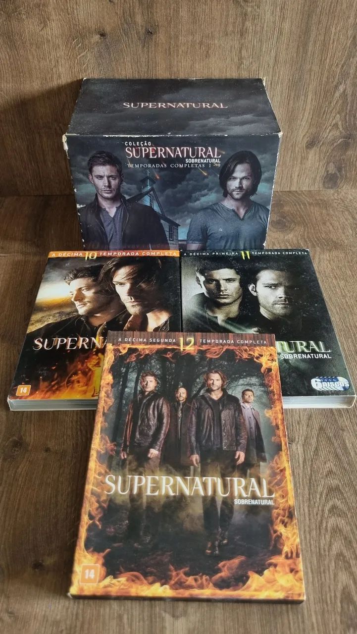 Box DVD Supernatural  1 a 12 temporada 