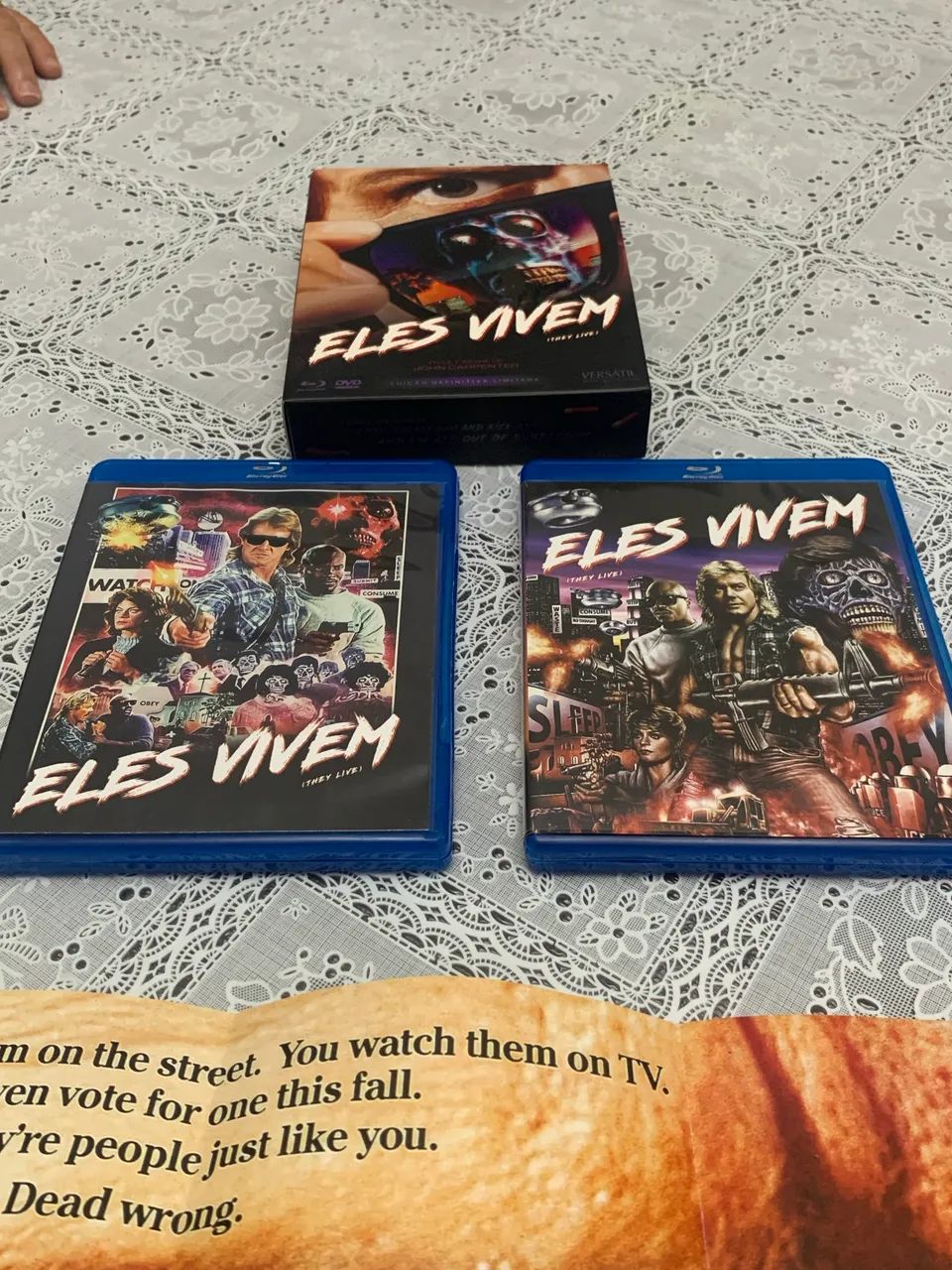 Blu Ray Eles Vivem They Live edição definitiva Versátil 