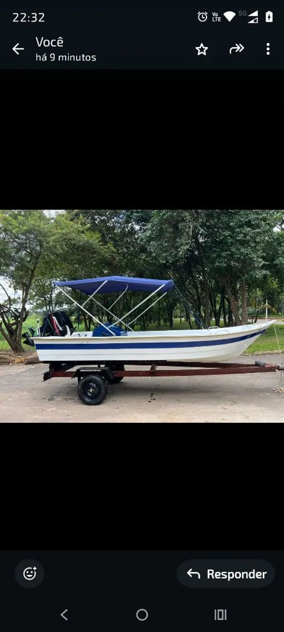 Lancha de fibra 4,70