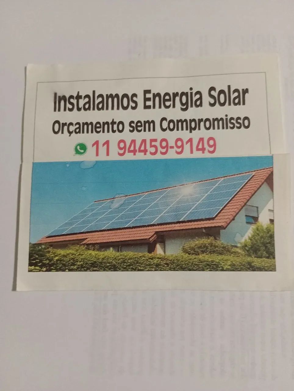Energia solar para residência 