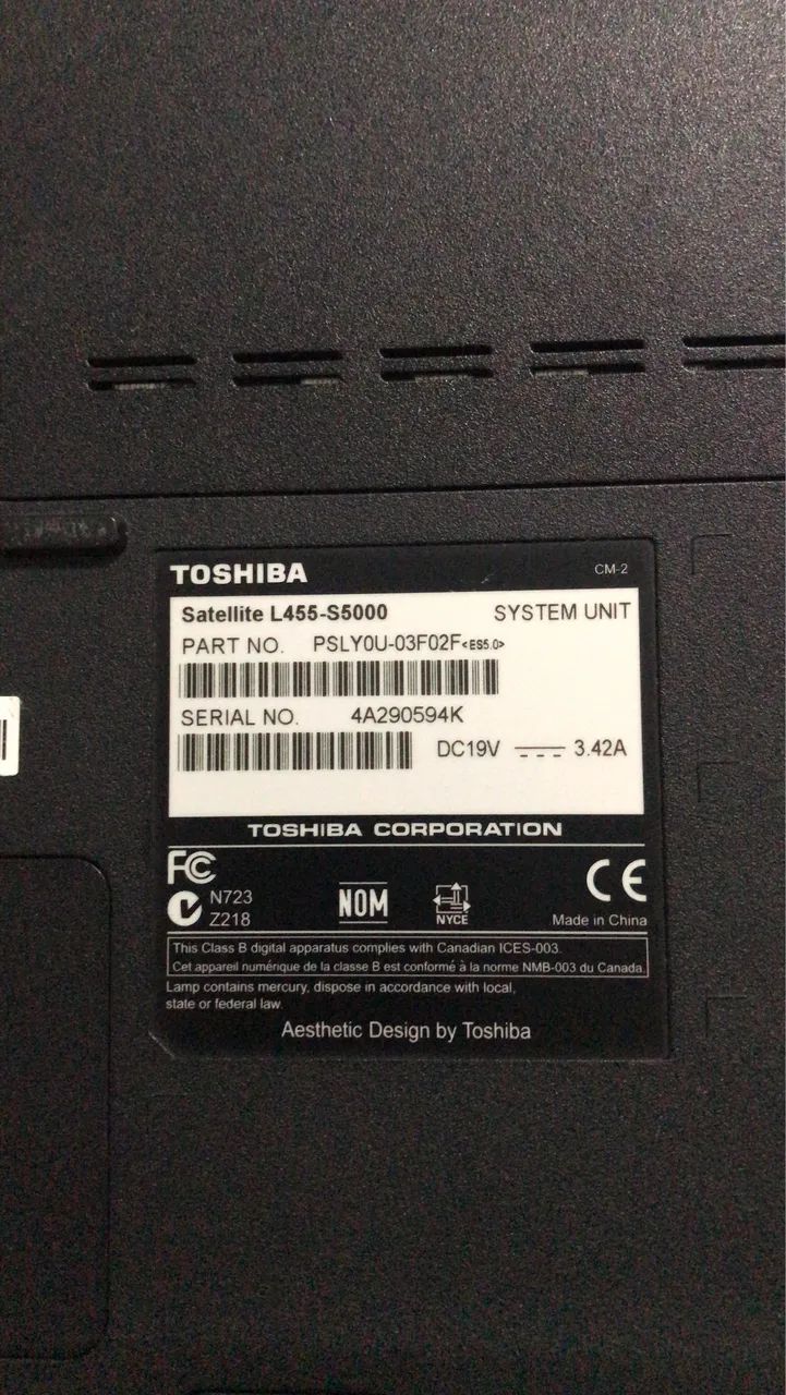 Notebook Toshiba  - Foto 3