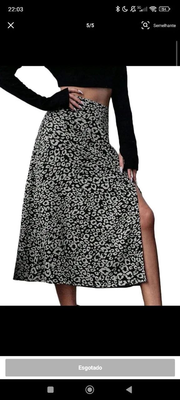 Saia Midi animal print p - Foto 2