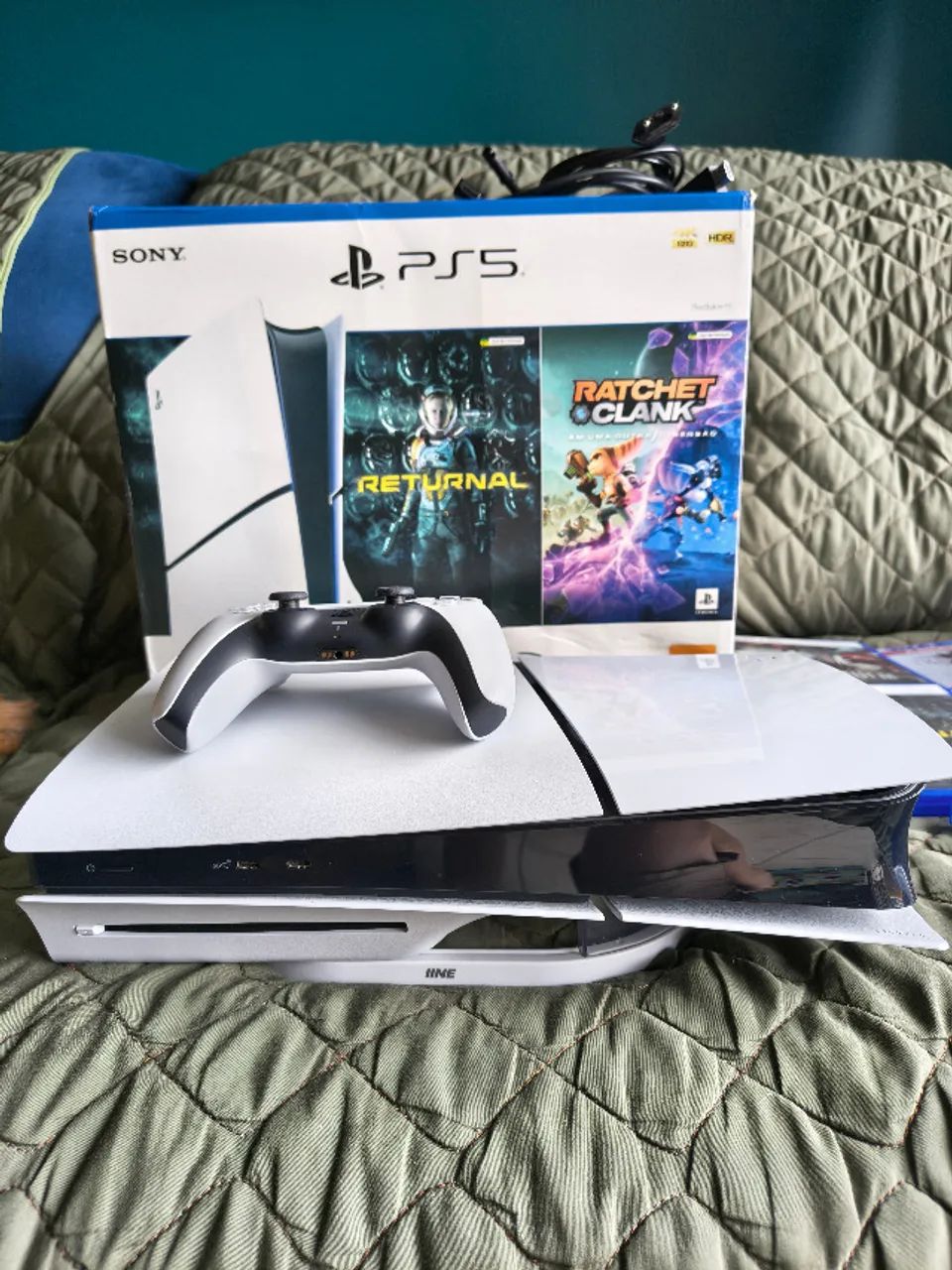 Playstation 5 Slim + 5 jogos - Apenas venda! - Foto 3